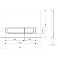 Инсталляция для унитаза Cersanit Aqua Prime М 50 68179 с кнопкой Estetica 64111 (кнопка белый/хром глянец)