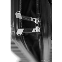 Чемодан-спиннер Verage Crust 17106-1+ 55 см (черный)