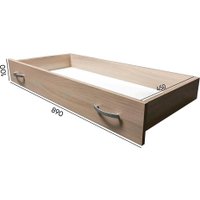 Кровать Doma Виктория 80x200 с ящиками (ясень шимо светлый)
