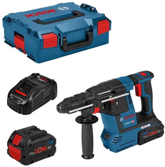 

Перфоратор Bosch GBH 18V-26 F Professional 061191000E (с 2-мя АКБ, кейс)