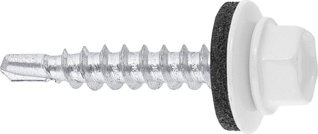 Саморез Admiral Кровельный 5.5x25 RAL 9003 Белый (250шт, шоубокс)