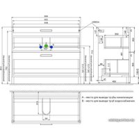  IDDIS Тумба под умывальник Brick 100 BRI10WFi95