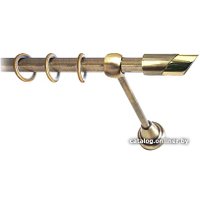 Карниз для штор Lm Decor Луна (антик, гладкая, 3.6м 16мм, 1 ряд)