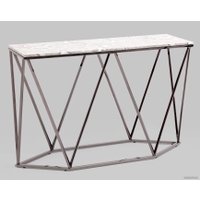 Консольный стол Stool Group Авалон 122x41 (серый мрамор/сталь темный хром)