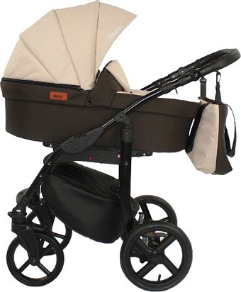 Универсальная коляска Ray Teresa Lux (2 в 1, 8/светло-бежевый/коричневый)