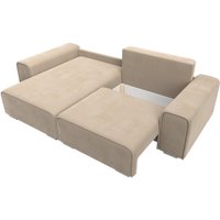 Угловой диван Лига диванов Лига-029 левый 121924L (велюр бежевый)