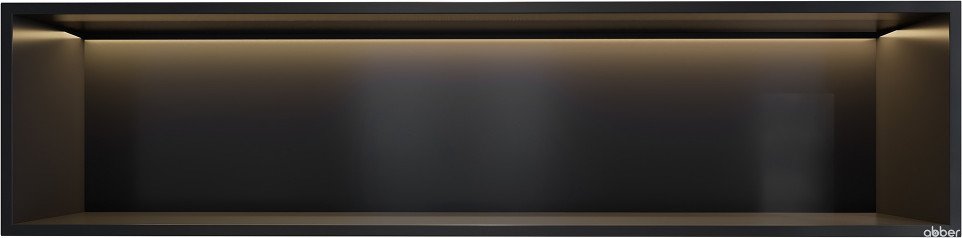 Abber Полка для ванной Nischen AN3006MB (черный матовый)