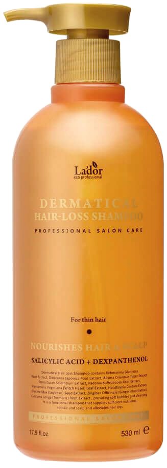 

Шампунь La'dor Dermatical Hair-Loss Shampoo For Thin Hair 530 мл