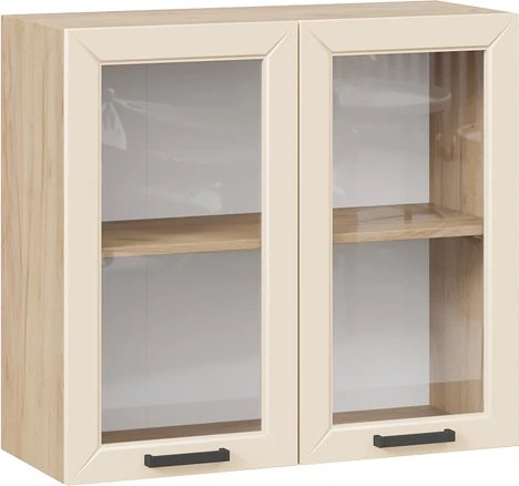 

Шкаф навесной Трия Лорас 1ВВ8С с двумя дверьми (дуб крафт золотой/холст брюле)