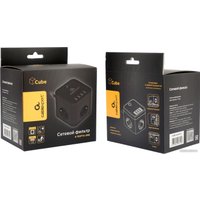 Сетевой фильтр Cablexpert CUBE-3-U4-B-1.5