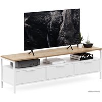 Тумба Crafto Фрида 02 1540x400x470 (белый/дуб)