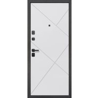 Металлическая дверь Guard 86x205x7 левая (серебристый/белый матовый)