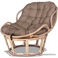 Кресло Мир Ротанга Papasan mini 23/03 (белый/коричневый)