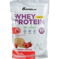 Протеин сывороточный (концентрат) Bombbar Whey Protein (900 г, малиновое печенье)