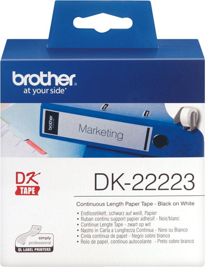 

Самоклеящаяся термобумага Brother DK-22223 (50 мм, 30.48 м)