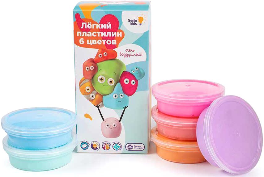 

Пластилин легкий Genio Kids Легкий пластилин TA1715 (6 цветов)