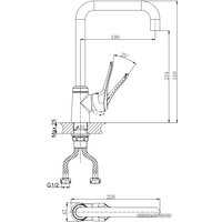 Смеситель Rush Jawa JA0735-23