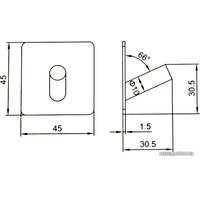 Крючок для ванны Ledeme L216-4 (4 шт)