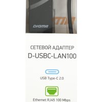 Сетевой адаптер Digma D-USBC-LAN100