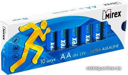 Батарейка Mirex Ultra Alkaline AA 10 шт LR6-M10