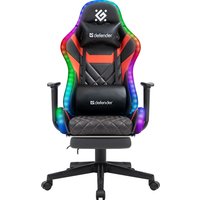 Игровое (геймерское) кресло Defender Lumos (черный/красный)