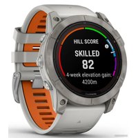 Умные часы Garmin Fenix 7X Pro Sapphire Solar (титан/оранжевый)