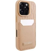 Чехол для телефона Lagerfeld Cardslot PU Grained Monogram with Pocket для iPhone 16 Pro Max KLHCP16XPGKHPRPW