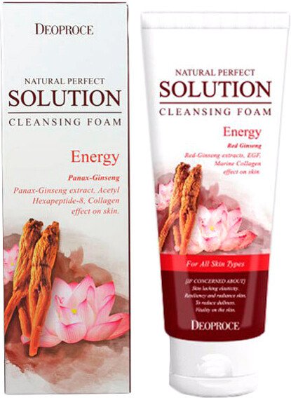 

Deoproce Пенка для умывания Deoproce Natural Perfect Solution Экстракт лотоса и женьшень 170 г