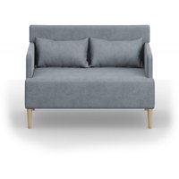 Диван Mio Tesoro Киус с подушками (микровелюр/темно-серый №22)