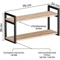 Полка Макс Стайл Пн 1220-Н1145 ST10 (Egger дуб бардолино натуральный)