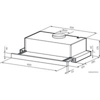 Кухонная вытяжка LEX Honver 2M 600 (белый)