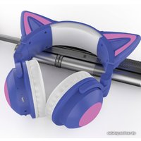 Наушники QUMO Party Cat Mini (фиолетовый)