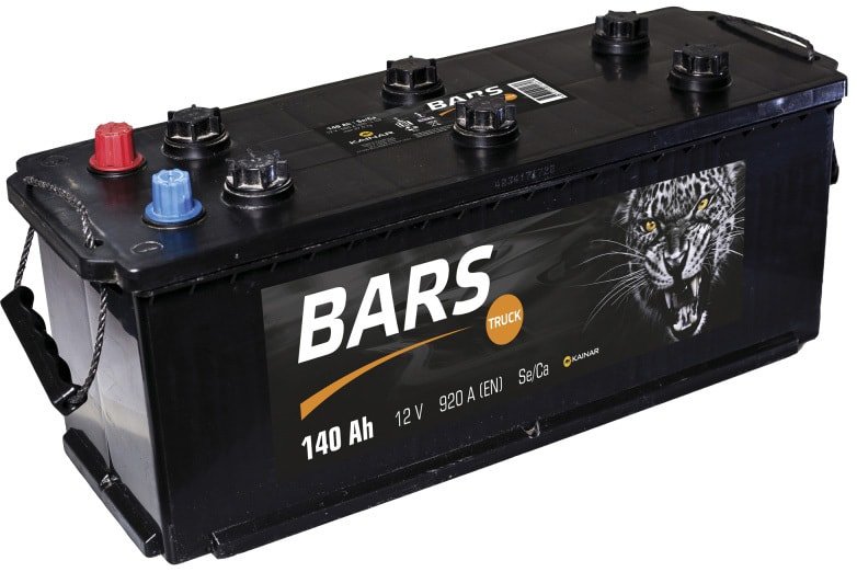 

Автомобильный аккумулятор BARS Truck 6CT-140 АПЗ Euro о.п. (140 А·ч)