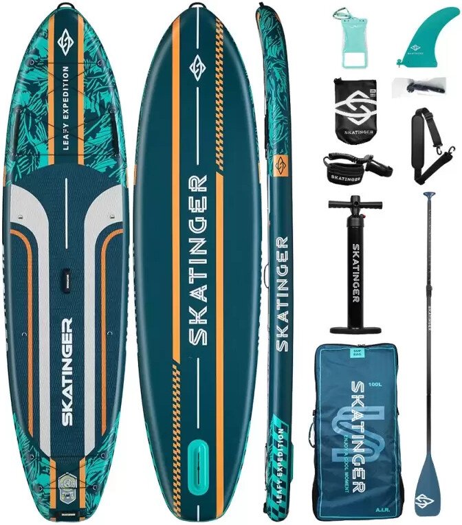 

Сапборд Skatinger Leafy Expedition Green Base