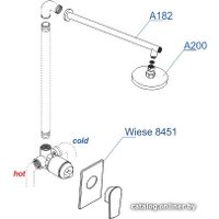 Комплект смесителей Wasserkraft A84182