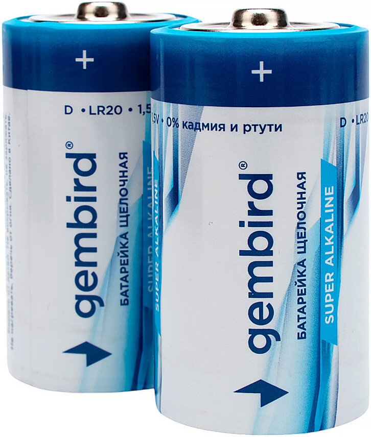 Батарейка Gembird GB-LR20-2F (2 шт)