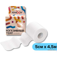 Тейп Kinexib Когезивный 5 см x 4.5 м (белый)