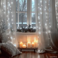 Светодиодная гирлянда Золотая сказка Штора 591353 (3х3м, холодный белый)