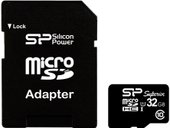 Silicon-Power microSDHC Superior UHS-1 (Class 10) 32 GB (SP032GBSTHDU1V10-SP)