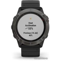 Умные часы Garmin Fenix 6X Sapphire (серый DLC/черный)