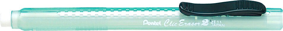 

Ластик-карандаш Pentel Click Eraser 2 ZE11T-D (зеленый)