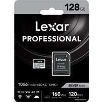 Карта памяти Lexar microSDXC LMS1066128G-BNANG 128GB (с адаптером)