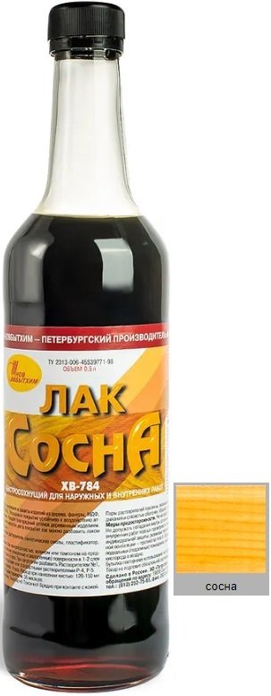 

Лак Новбытхим ХВ-784 0.5 л (сосна)