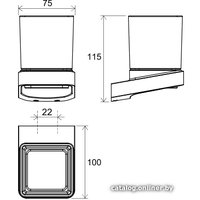 Стакан для зубной щетки и пасты Ravak X07P321