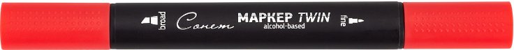 

Маркер художественный Сонет Twin 164125-12 (коралловый)