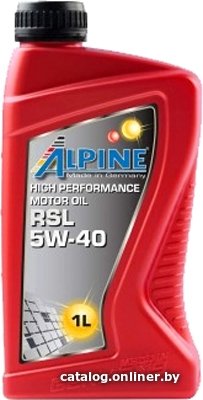 Моторное масло Alpine RSL 5W-40 1л