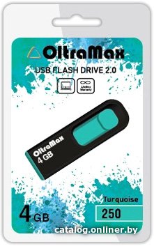 OltraMax 250 4GB (turkusowy) [OM-4GB-250-Turquoise]