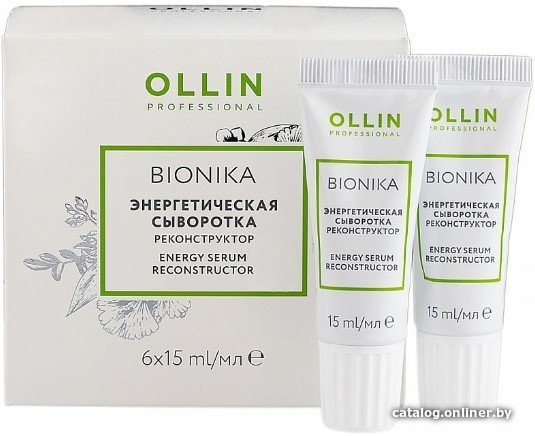 Сыворотка Ollin Professional BioNika Реконструктор энергетическая 6x15 мл