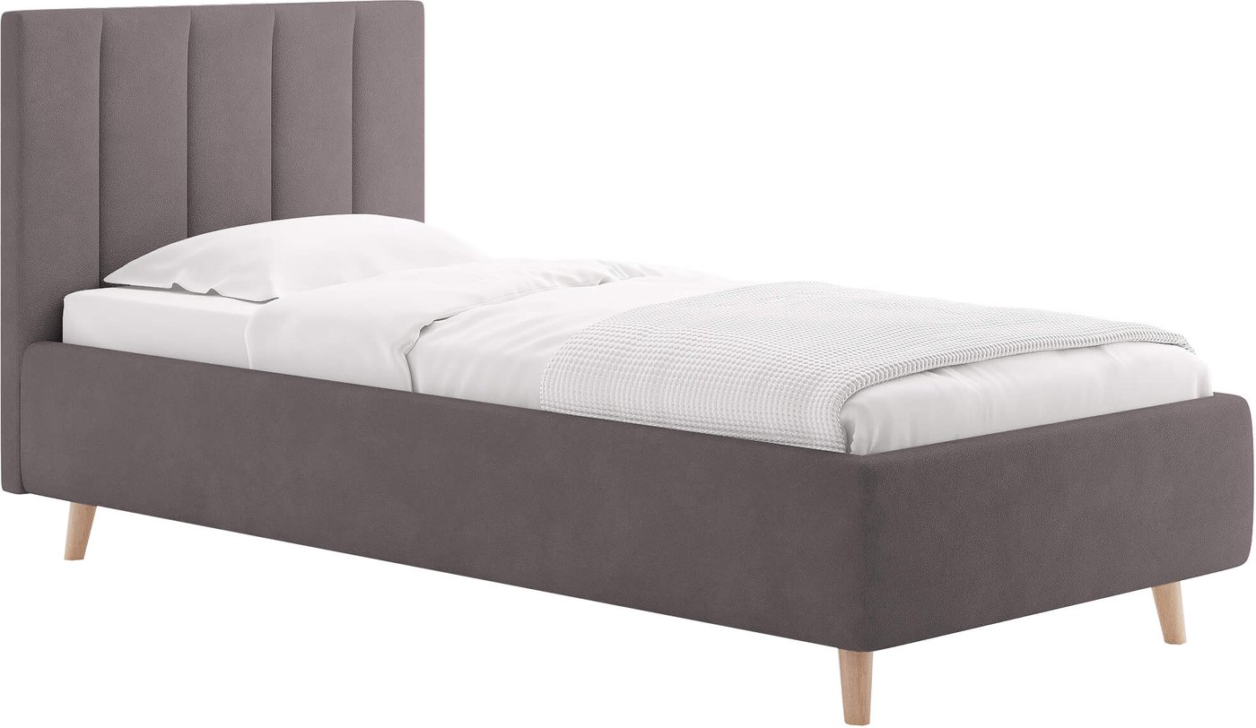 Кровать Сонум Alma 90x200 (замша какао)