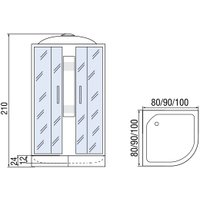Душевая кабина Мономах 100/24 С МЗ